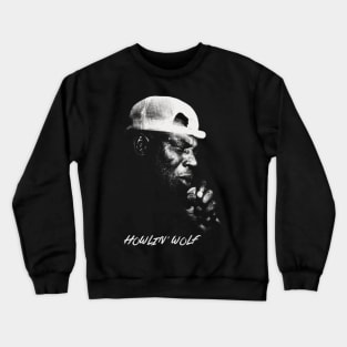 Portrait Retro Howlin' Wolf Crewneck Sweatshirt